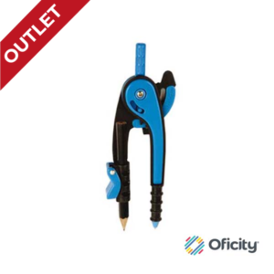 Compas Mae Escolar Plastico En Blister