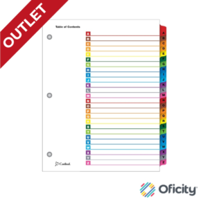 Separador One Step Carta con Indice Multicolor A-Z