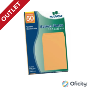 Sobre Bolsa C/Solapa Golden 24 X 34 Cm. Oficio 90 g.