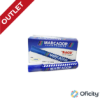 Marcador Permanente Baco Plastico Azul