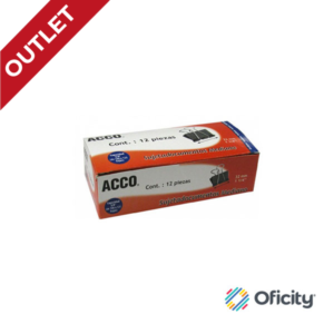 Sujeta Documentos Acco Mediano con 12 Piezas