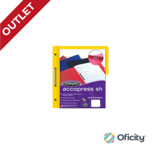 Carpeta Accopress Carta Amarillo Media Ceja con Broche