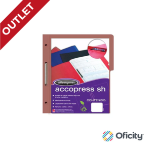 Carpeta Accopress Carta Caoba Media Ceja con Broche