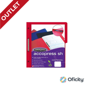 Carpeta Accopress Carta Rojo Media Ceja con Broche