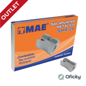 Sacapuntas Mae Metalico Rectangular SMR-24