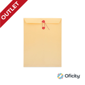 Sobre con Rondana 105gr Esquela 16.5X25 Manila