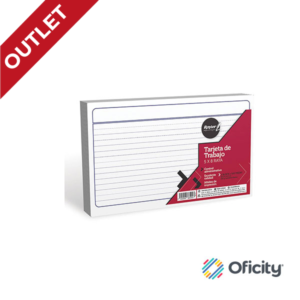 Tarjeta Rayter Bibliografica Blanca 4X6 con 100 Pzs.