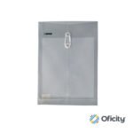 SOBRE PLASTICO MAE CON HILO OFICIO VERTICAL HUMO