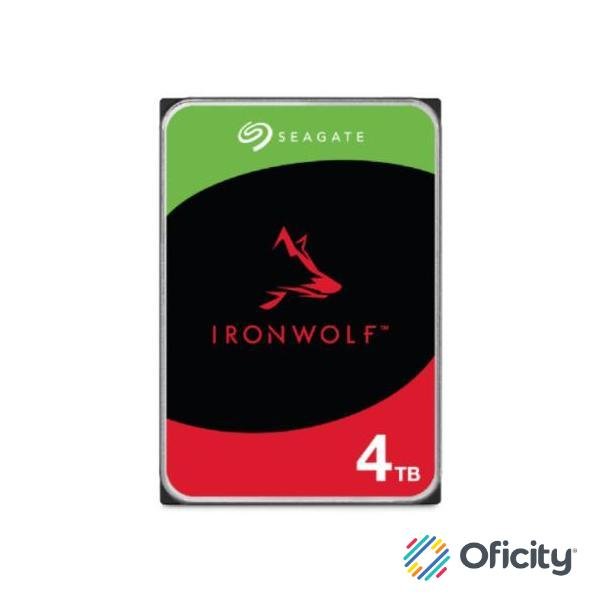 Disco Duro Seagate IronWolf 4TB 3.5" 5400RPM SATA lll 6 Gbit/s Cache 256MB de 1-8 Bahias para NAS