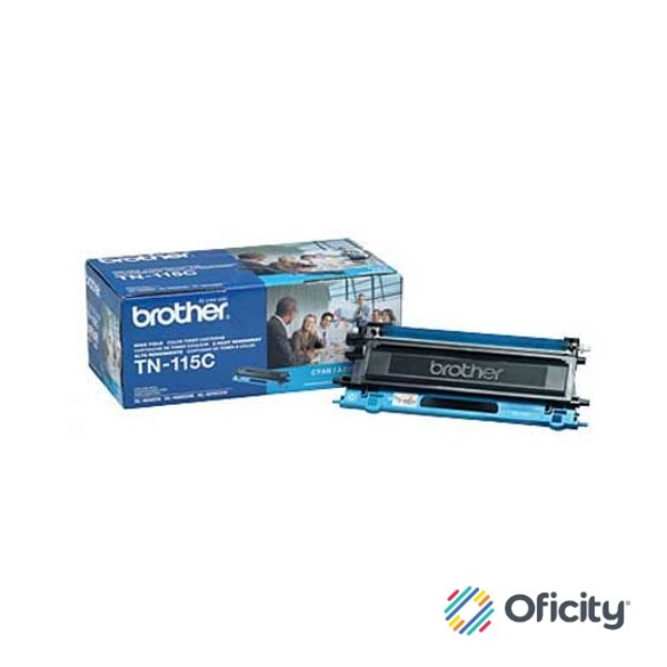 Tóner Brother TN115C Alto Rendimiento 4000 Páginas MFC9000/HL4000 Color Cian