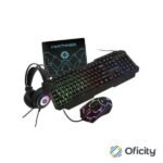 Kit Gamer Vortred Alámbrico 4 en 1 Gear Up Color Negro