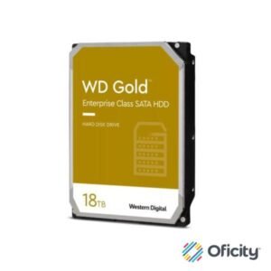 Disco Duro Interno Western Digital Gold Enterprise 18TB 3.5" 7200RPM SATA lll 6Gbit/s Caché 256MB para Data Center