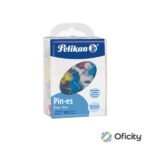 PINS DE COLORES PELIKAN CON 100 PZS.