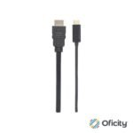 Cable Manhattan Adaptador USB-C a HDMI 4K Salida 2m Color Negro