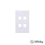 Tapa Intellinet para Caja 4 Perforaciones Color Blanco