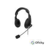 Audífonos Manhattan Estéreo USB Micrófono Ajustable Control Integrado Color Negro