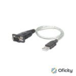 Convertidor Manhattan USB a Serial DB9M 45cm