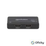 Video Splitter Manhattan HDMI 2 Puertos UHD TV 4k/30Hz Color Negro