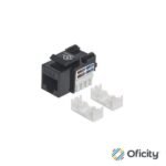 Jack Intellinet RJ45 CAT 6 Keyston de Impacto Color Negro