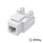 Jack Intellinet RJ11/RJ12 de Impacto Color Blanco