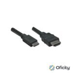 Cable Manhattan Mini HDMI-M a HDMI M Alta Velocidad 1.8m Color Negro