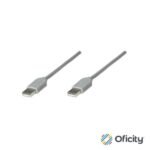 Cable Manhattan USB A-A 1.8m Color Gris