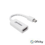 Adaptador Manhattan Pasivo Mini DisplayPort a HDMI-H Color Blanco