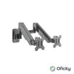 Soporte Monitor Manhattan Universal Pared para 2 Monitores 17" a 32" Pistón Hasta 8 Kg