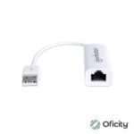 Adaptador Manhattan Fast Ethernet USB 2.0 Alta Velocidad 10/100 Color Blanco