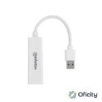 Adaptador Manhattan Súper Velocidad USB 3.0 a RJ-45 GB Ethernet Color Blanco