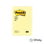 Notas 3M Post-It 660 4X6 Amarillo Rayado 100 Hojas