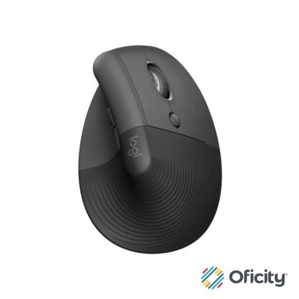 Mouse Logitech Lift Ergonómico Vertical 1000dpi Color Grafito