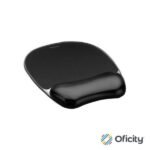 Mouse Pad Fellowes con Reposamuñecas de Gel Crystal Color Negro
