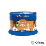 DVD-R VERBATIM 4.7GB 16X Blanco Imprimible C/50