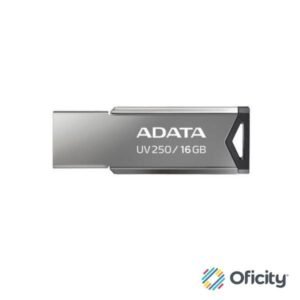 Memoria USB Adata UV250 Metálica 16 GB V2.0 Color Negro-Plata