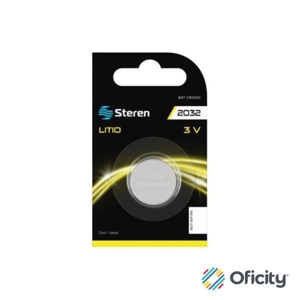 Pila de Litio Steren Tipo Botón CR2032 Capacidad 210 mAh