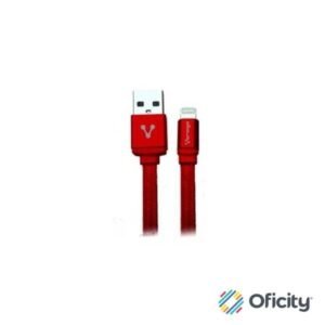 CABLE VORAGO CAB-119 ROJO USB-APPLE LIGHTNING 1 METRO ROJO B