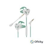 Audífonos Gamer Perfect Choice Easy Line Storm Micrófono Desmontable 3.5mm Color Blanco-Verde