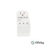 Protector de Voltaje Forza FVP-1201B  900J/1800W Capacidad de Protección y Temporizador Giro de 350°  RJ45-120V Blanco