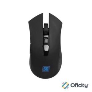 Mouse Vorago Start The Game MO-600 Inalámbrico 2400 dpi 6 Botones Recargable USB Color Negro