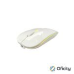 Mouse Nextep Inalámbrico Recargable Delgado/Silencioso RGB 1600 dpi Color Blanco