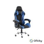Silla Gamer Ergonómica Modelo Falkor Color Negro-Azul