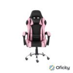 Silla Gamer Ergonómica Modelo Falkor Color Negro-Rosa