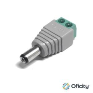 Bolsa de 10 Conectores Saxxon Macho P/Alimentación de Cámaras Terminales de Tornillo Positivo-Negativo