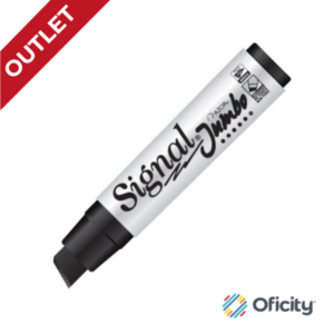 Marcador Permanente Signal Jumbo Negro Punta 16 mm.