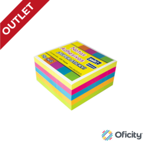 Notas Adhesivas Saira Neon Cubo C/400 Hjs. 3x3"