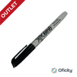 Marcador Permanente Kikomo Punto Fino 2mm Negro