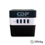 Regulador de voltaje CDP RU-AVR604 600VA/300W indicadores LED de funcionamiento 4 contactos NEMA 5-15R y 4 puertos USB