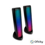 Bocinas Gamer Perfect Choice RGB Bluetooth 3.5mm Estéreo 2.0 Color Negro