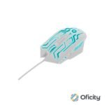Mouse Vortred Legacy Gamer Alámbrico 6D 6 Botones RGB Rainbow Color Blanco